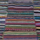 Colorful Oversize Carpet. Vintage Turkish Handwoven Cotton Rag Rug. Adjustable Size