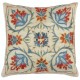 100% Silk Cushion Cover. Traditional Throw Pillow. Hand Embroidered Accent Pillow 100% Silk Cushion Cover. Traditional Throw Pillow. Hand Embroidered Accent Pillow