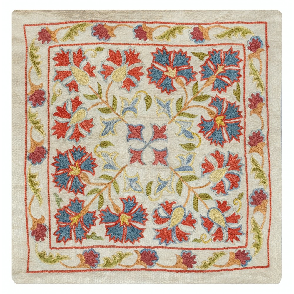 All Silk Cushion Cover. Traditional Toss Pillow. Embroidered Accent Pillow. All Silk Cushion Cover. Traditional Toss Pillow. Embroidered Accent Pillow.