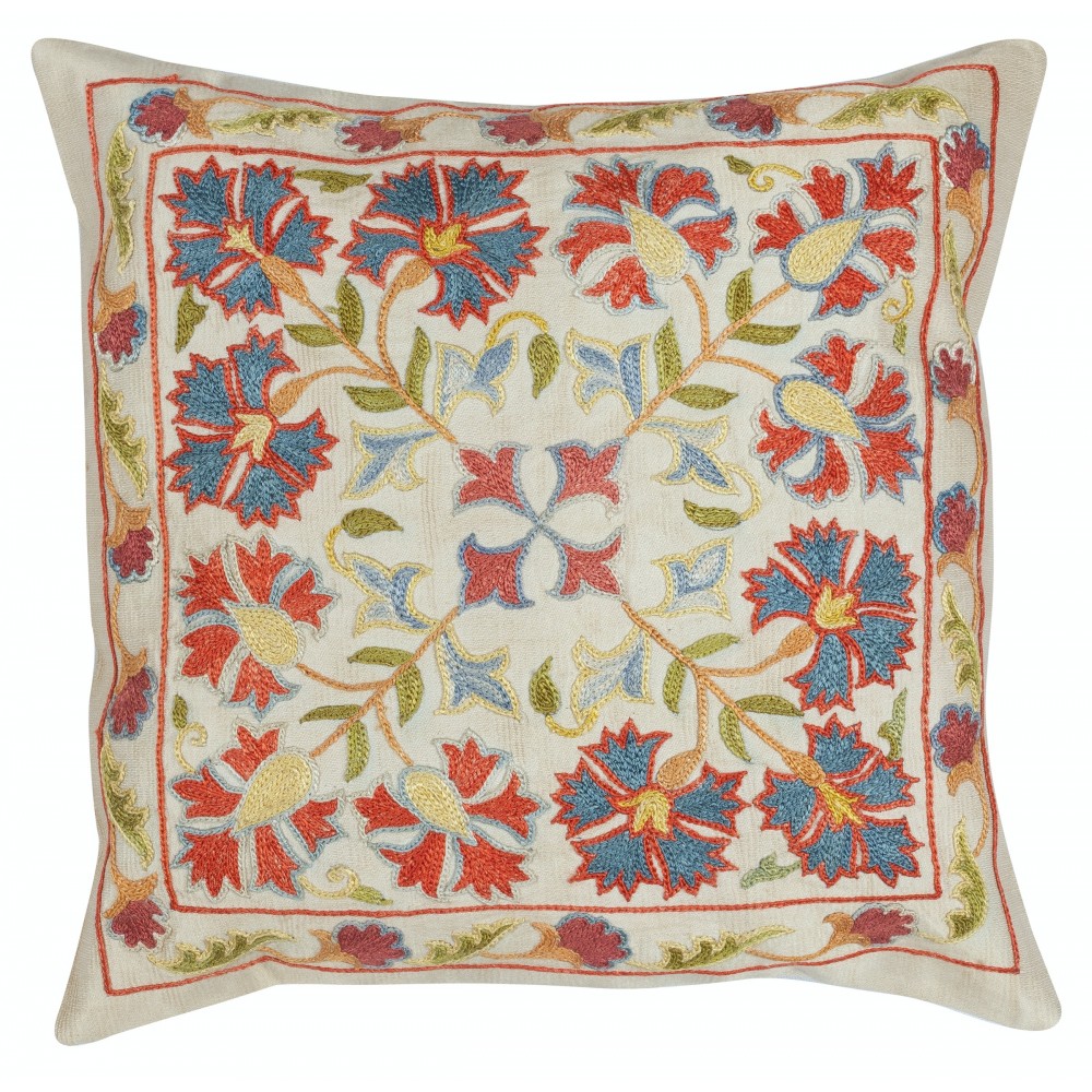 All Silk Cushion Cover. Traditional Toss Pillow. Embroidered Accent Pillow. All Silk Cushion Cover. Traditional Toss Pillow. Embroidered Accent Pillow.