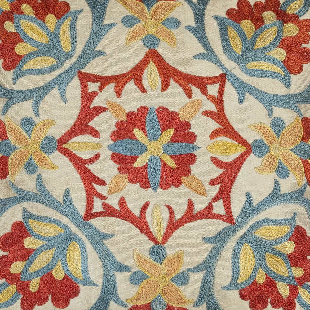 Embroidered All Silk Toss Pillow Cover. Traditional Cushion. Suzani Pillowcase Embroidered All Silk Toss Pillow Cover. Traditional Cushion. Suzani Pillowcase
