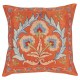 Embroidered 100% Silk Cushion Cover. Traditional Accent Pillow. Handmade Throw Pillow Embroidered 100% Silk Cushion Cover. Traditional Accent Pillow. Handmade Throw Pillow