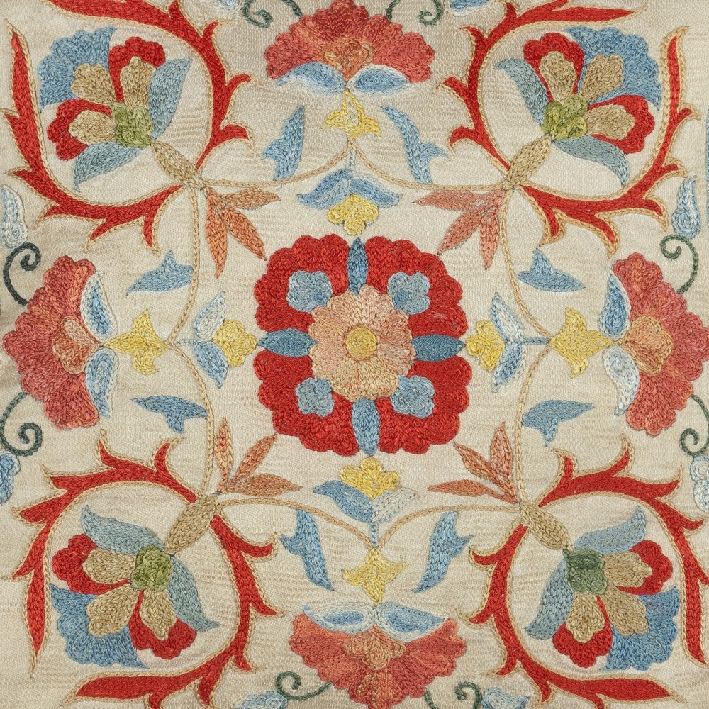 100% Silk Accent Pillow Cover. Traditional Throw Pillow. Hand Embroidered Pillowcase 100% Silk Accent Pillow Cover. Traditional Throw Pillow. Hand Embroidered Pillowcase