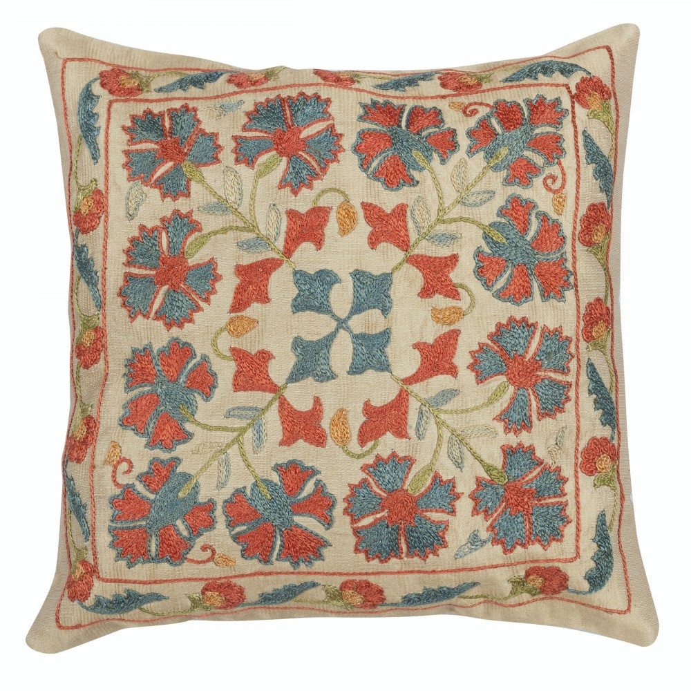 100% Silk Accent Pillow Cover. Traditional Cushion Cover. Embroidered Toss Pillow 100% Silk Accent Pillow Cover. Traditional Cushion Cover. Embroidered Toss Pillow