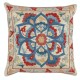 Embroidered 100% Silk Cushion Cover. Traditional Accent Pillow. Handmade Throw Pillow Embroidered 100% Silk Cushion Cover. Traditional Accent Pillow. Handmade Throw Pillow