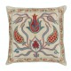 100% Silk Cushion Cover. Traditional Throw Pillow. Embroidered Accent Pillow 100% Silk Cushion Cover. Traditional Throw Pillow. Embroidered Accent Pillow