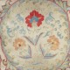 Embroidered 100% Silk Cushion Cover. Traditional Throw Pillow. Suzani Accent Pillow Embroidered 100% Silk Cushion Cover. Traditional Throw Pillow. Suzani Accent Pillow