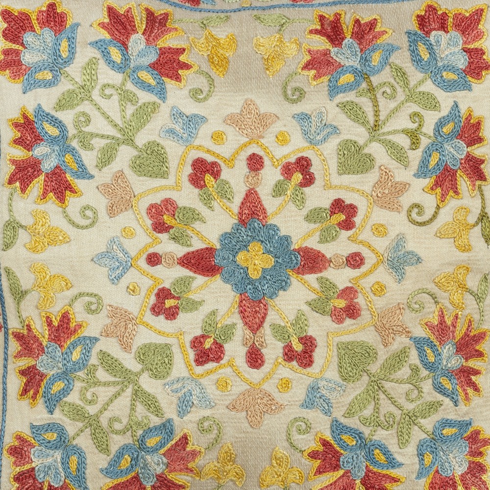 100% Silk Cushion Cover. Traditional Throw Pillow. Embroidered Accent Pillow 100% Silk Cushion Cover. Traditional Throw Pillow. Embroidered Accent Pillow