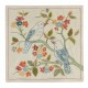 Embroidered 100% Silk Cushion Cover. Traditional Accent Pillow. Decorative Throw Pillow