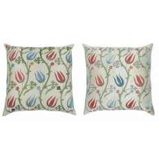 SET OF 2 - 100% Silk Accent Pillow Covers. A pair of Cushion Covers. Handmade Throw Pillows