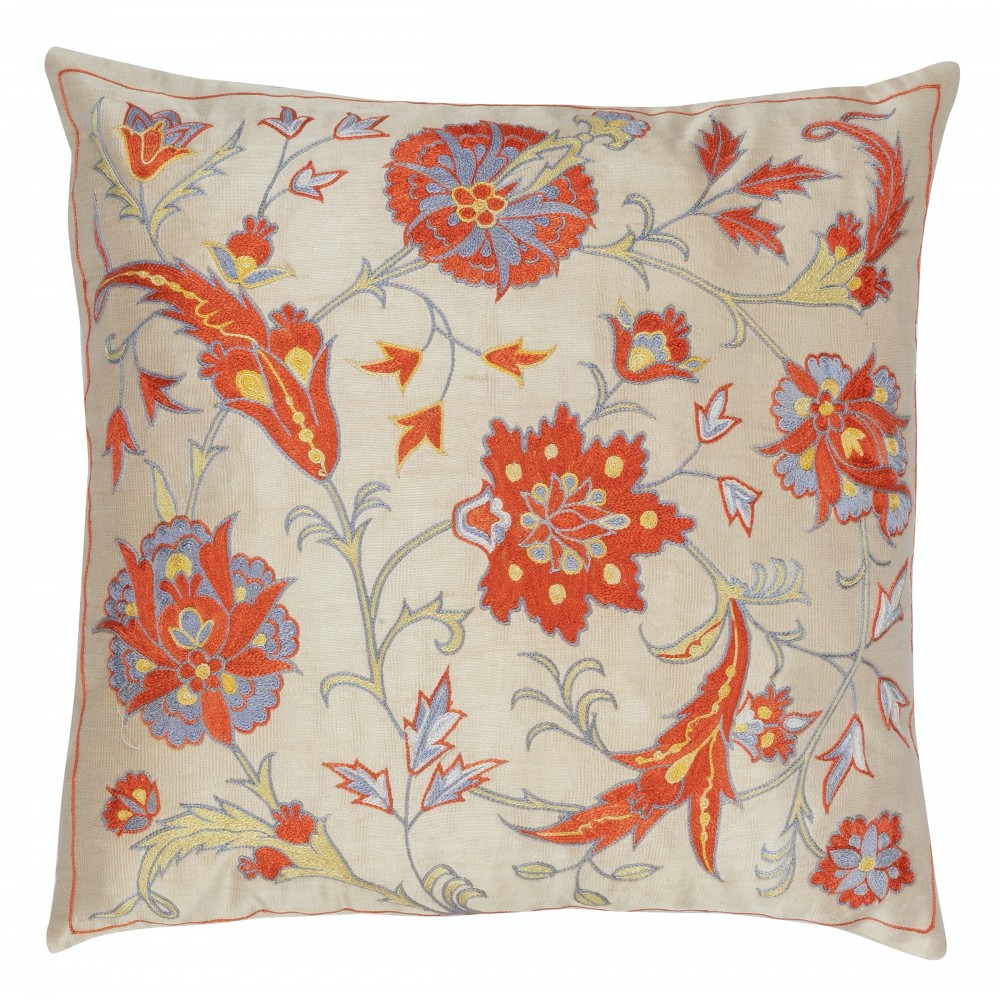 SET OF 2 - 100% Silk Cushion Covers. Embroidered Accent Pillows. Traditional Throw Pillows SET OF 2 - 100% Silk Cushion Covers. Embroidered Accent Pillows. Traditional Throw Pillows