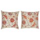 SET OF 2 - 100% Silk Cushion Covers. Embroidered Accent Pillows. Traditional Throw Pillows SET OF 2 - 100% Silk Cushion Covers. Embroidered Accent Pillows. Traditional Throw Pillows