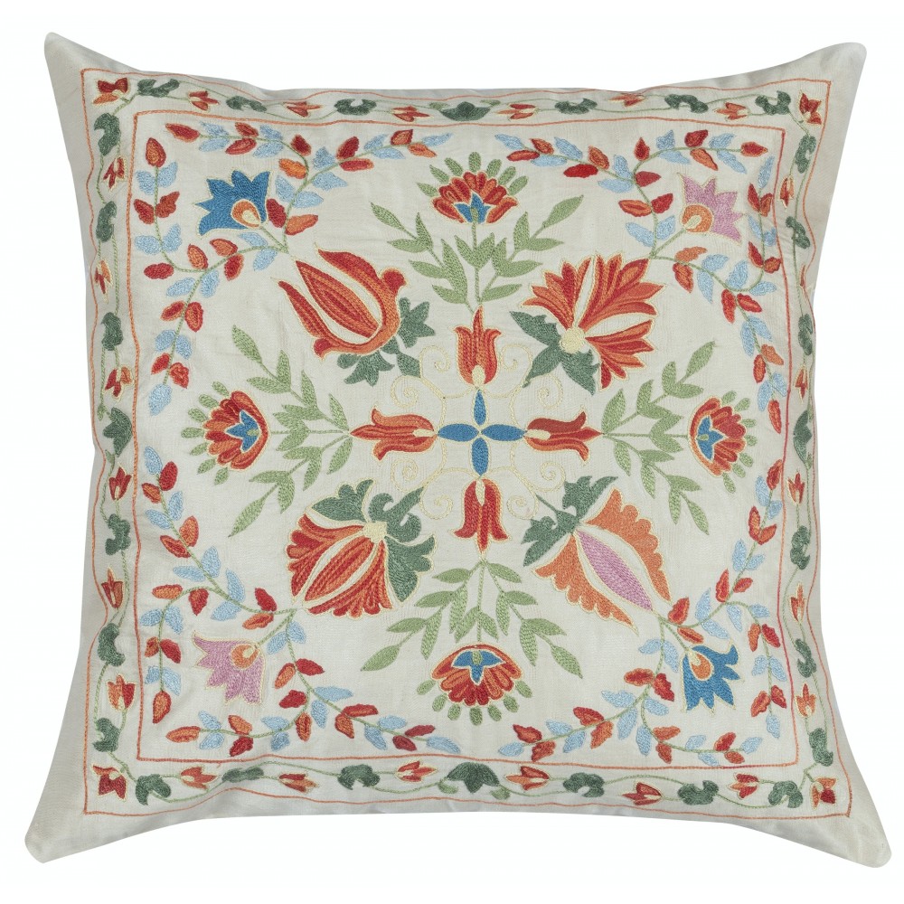 SET OF 2 - 100% Silk Cushion Covers. Embroidered Accent Pillows. Traditional Throw Pillows SET OF 2 - 100% Silk Cushion Covers. Embroidered Accent Pillows. Traditional Throw Pillows