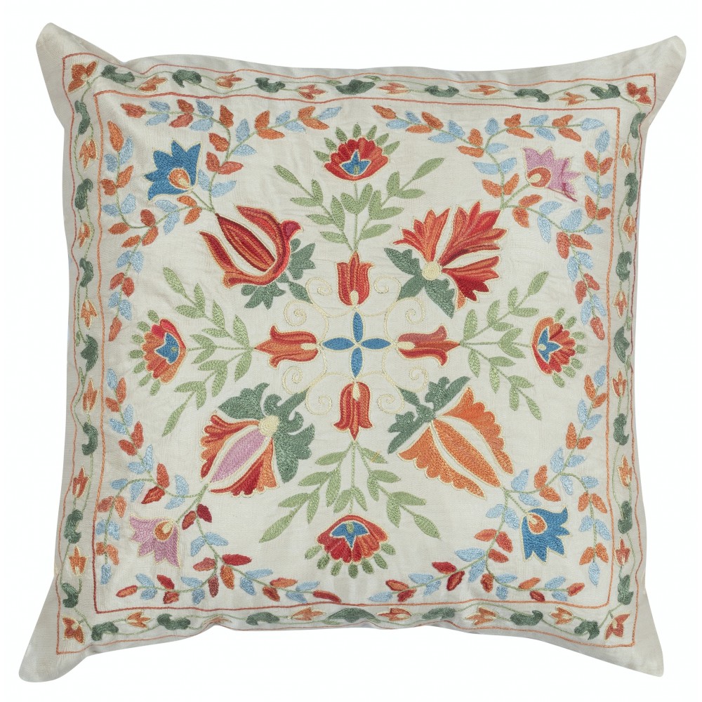 SET OF 2 - 100% Silk Cushion Covers. Embroidered Accent Pillows. Traditional Throw Pillows SET OF 2 - 100% Silk Cushion Covers. Embroidered Accent Pillows. Traditional Throw Pillows