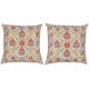 SET OF 2 - 100% Silk Accent Pillow Covers. Embroidered Cushions. Handmade Throw Pillows. Traditional Toss Pillows SET OF 2 - 100% Silk Accent Pillow Covers. Embroidered Cushions. Handmade Throw Pillows. Traditional Toss Pillows