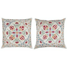 SET OF 2 - 100% Silk Accent Pillow Covers. A pair of Cushion Covers. Handmade Throw Pillows