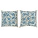 SET OF 2 - All Silk Cushion Covers. Embroidered Accent Pillows. Handmade Toss Pillows. Traditional Throw Pillows SET OF 2 - All Silk Cushion Covers. Embroidered Accent Pillows. Handmade Toss Pillows. Traditional Throw Pillows