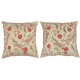 SET OF 2 - 100% Silk Accent Pillow Covers. Embroidered Cushions. Handmade Throw Pillows. Traditional Toss Pillows SET OF 2 - 100% Silk Accent Pillow Covers. Embroidered Cushions. Handmade Throw Pillows. Traditional Toss Pillows