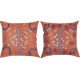 SET OF 2 - Embroidered 100% Silk Cushion Covers. Handmade Accent Pillows. Traditional Pillowcases. Lace Pillows SET OF 2 - Embroidered 100% Silk Cushion Covers. Handmade Accent Pillows. Traditional Pillowcases. Lace Pillows