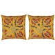 SET OF 2 - Embroidered 100% Silk Cushion Covers. Handmade Accent Pillows. Traditional Pillowcases. Lace Pillows SET OF 2 - Embroidered 100% Silk Cushion Covers. Handmade Accent Pillows. Traditional Pillowcases. Lace Pillows