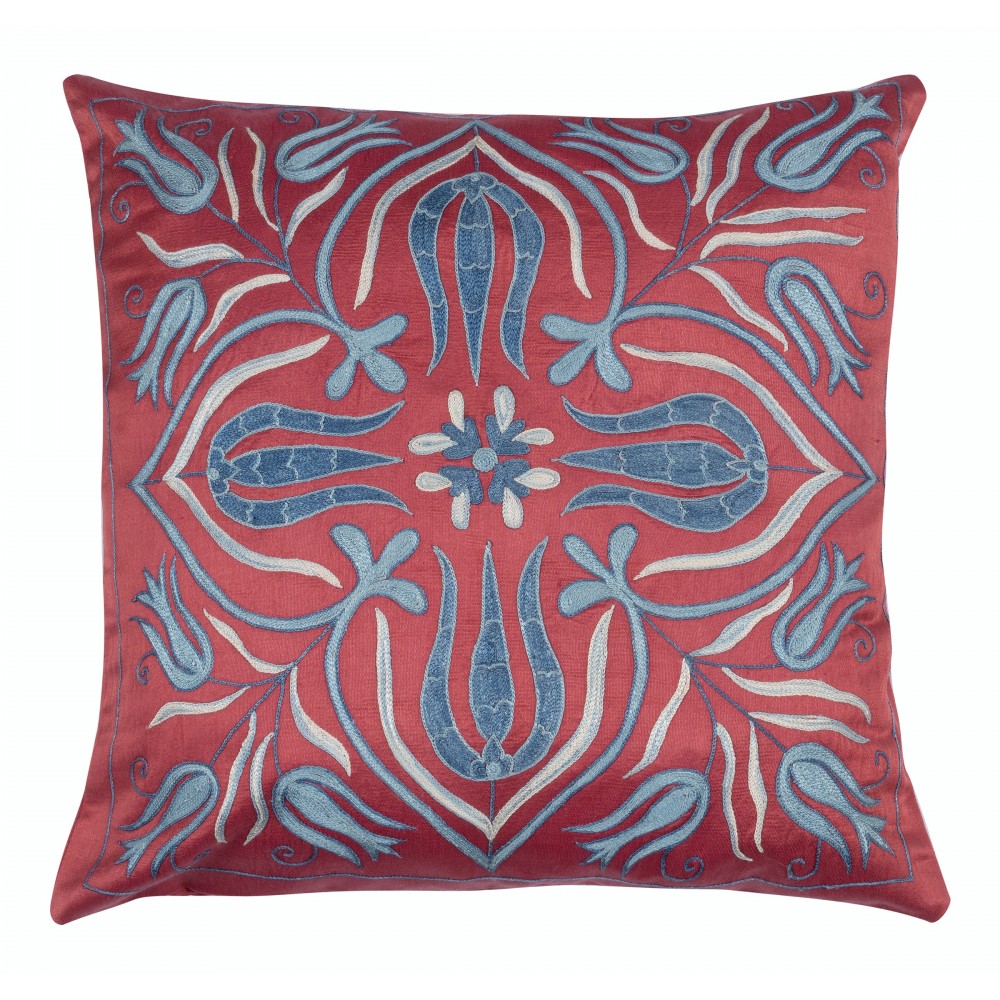 SET OF 2 - 100% Silk Cushion Covers. Embroidered Accent Pillows. Decorative Throw Pillows SET OF 2 - 100% Silk Cushion Covers. Embroidered Accent Pillows. Decorative Throw Pillows