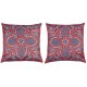 SET OF 2 - 100% Silk Cushion Covers. Embroidered Accent Pillows. Decorative Throw Pillows SET OF 2 - 100% Silk Cushion Covers. Embroidered Accent Pillows. Decorative Throw Pillows