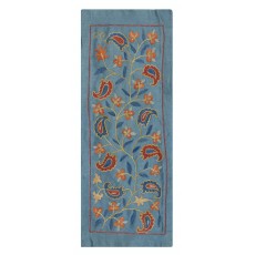 Embroidered All Silk Wall Hanging. Boho Wall Decor. Traditional Tapestry
