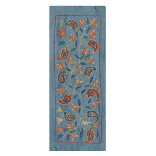 Embroidered All Silk Wall Hanging. Boho Wall Decor. Traditional Tapestry