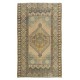 20th-Century Oriental Accent Rug, Handmade Wool Carpet with Tribal Style