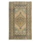 20th-Century Oriental Accent Rug, Handmade Wool Carpet with Tribal Style