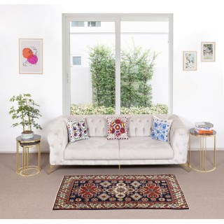 Reproduction of an antique Caucasian Shirvan Rug. 100% Wool. Natural Dyes