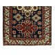 Reproduction of an antique Caucasian Shirvan Rug. 100% Wool. Natural Dyes