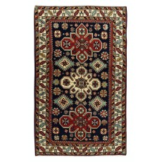 Reproduction of an antique Caucasian Shirvan Rug. 100% Wool. Natural Dyes