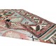 Vintage Handmade Geometric Patterned Turkish Rug, 100% Wool