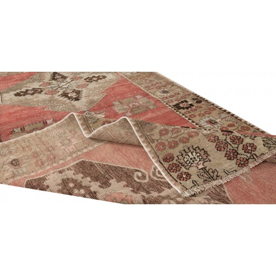 Traditional Hand Knotted Vintage Turkish Runner Rug for Hallway Decor, Circa 1960