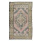 Traditional Hand-Knotted Vintage Central Anatolian Village Rug, Soft Wool Pile, One-of-a-Kind Carpet