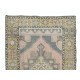 Traditional Vintage Hand-Knotted Central Anatolian Village Rug