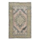 Traditional Vintage Hand-Knotted Central Anatolian Village Rug