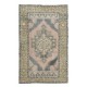 Traditional Vintage Hand-Knotted Central Anatolian Village Rug