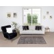 Modern Handmade Turkish Wool Area Rug Over-Dyed in Gray
