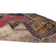 Vintage Tribal Rug from Turkey, Hand Knotted Oriental Carpet in Red, Gold, Dark Blue, Pink & Green Colors