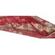 Handmade Turkish Rug in Red & Beige Colors, Art Deco Chinese Design Small Rug