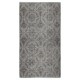 Modern Handmade Turkish Wool Area Rug Over-Dyed in Gray