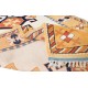 Contemporary Handmade Turkish Rug with Geometric Design, 100% Wool