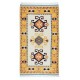 Vintage Handmade Turkish Wool Rug with Geometric Design