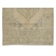 Vintage Geometric Medallion Design Handmade Turkish Accent Rug