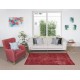 Modern Handmade Turkish Rug in Red Color