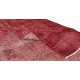 Modern Handmade Turkish Rug in Red Color