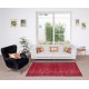 Contemporary Handmade Turkish Rug in Red Color
