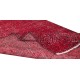 Contemporary Handmade Turkish Rug in Red Color